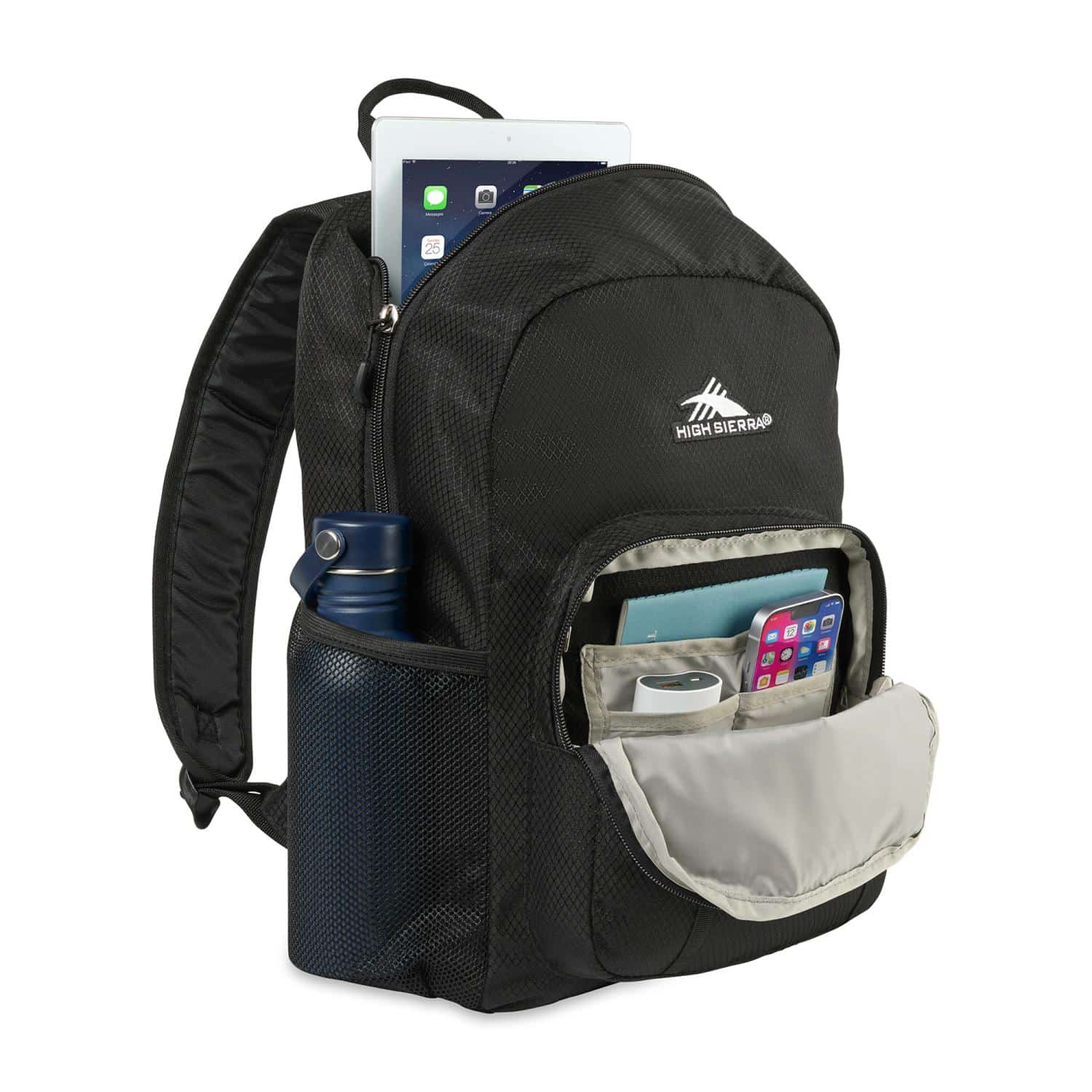 High Sierra® Pilsen Backpack – Black – High Sierra display picture 3