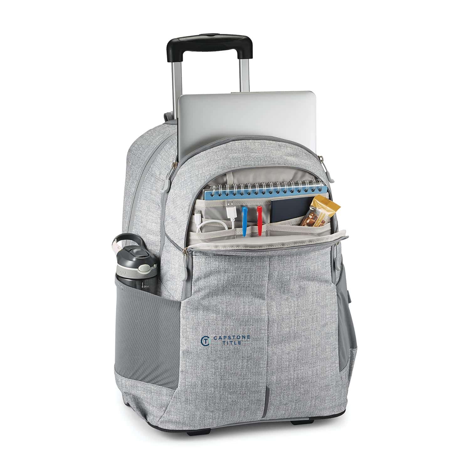 High Sierra® Powerglide Pro Wheeled Backpack – Silver 
