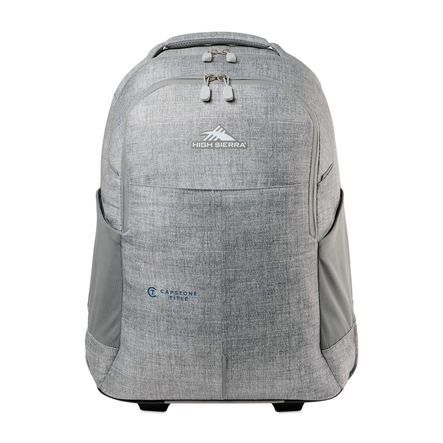 NWT High Sierra Backpack Waterproof Commute Hike Business Travel Silver Gray High Sierra® Powerglide Pro Wheeled Backpack – Silver  main image 3