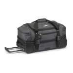 High Sierra® Fairlead 22" Drop Bottom Wheeled Duffel - Mercury-Black - 1