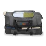 High Sierra® Fairlead 22" Drop Bottom Wheeled Duffel - Mercury-Black - 6