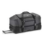 High Sierra® Fairlead 28" Drop Bottom Wheeled Duffel - Mercury-Black - 1