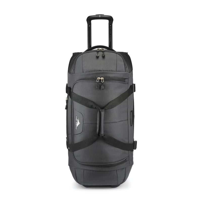 High Sierra® Fairlead 28" Drop Bottom Wheeled Duffel - Mercury-Black - 7