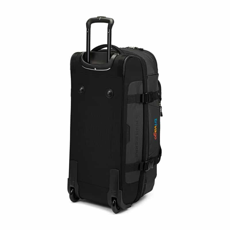High Sierra® Fairlead 28" Drop Bottom Wheeled Duffel - Mercury-Black - 8