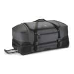 High Sierra® Fairlead 34" Drop Bottom Wheeled Duffel - Mercury-Black - 1
