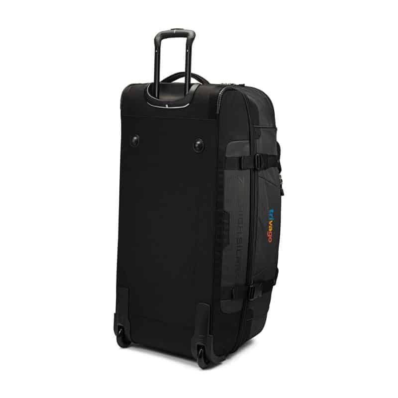 High Sierra® Fairlead 34" Drop Bottom Wheeled Duffel - Mercury-Black - 2