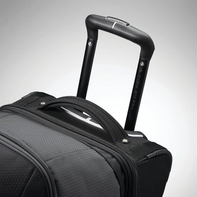 High Sierra® Fairlead 34" Drop Bottom Wheeled Duffel - Mercury-Black - 6