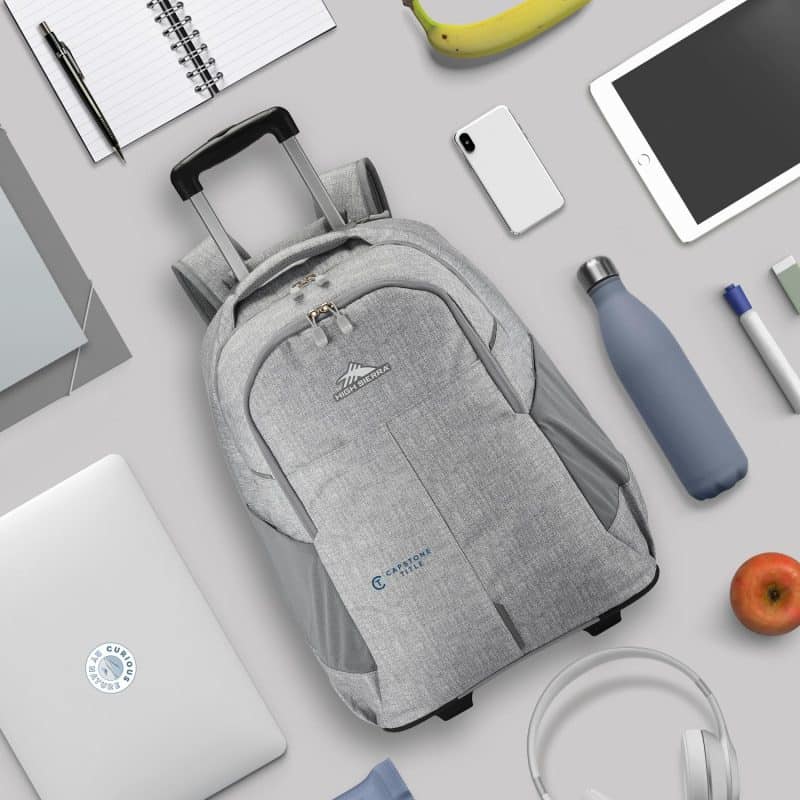 High Sierra® Powerglide Pro Wheeled Backpack - Silver Heather - 7