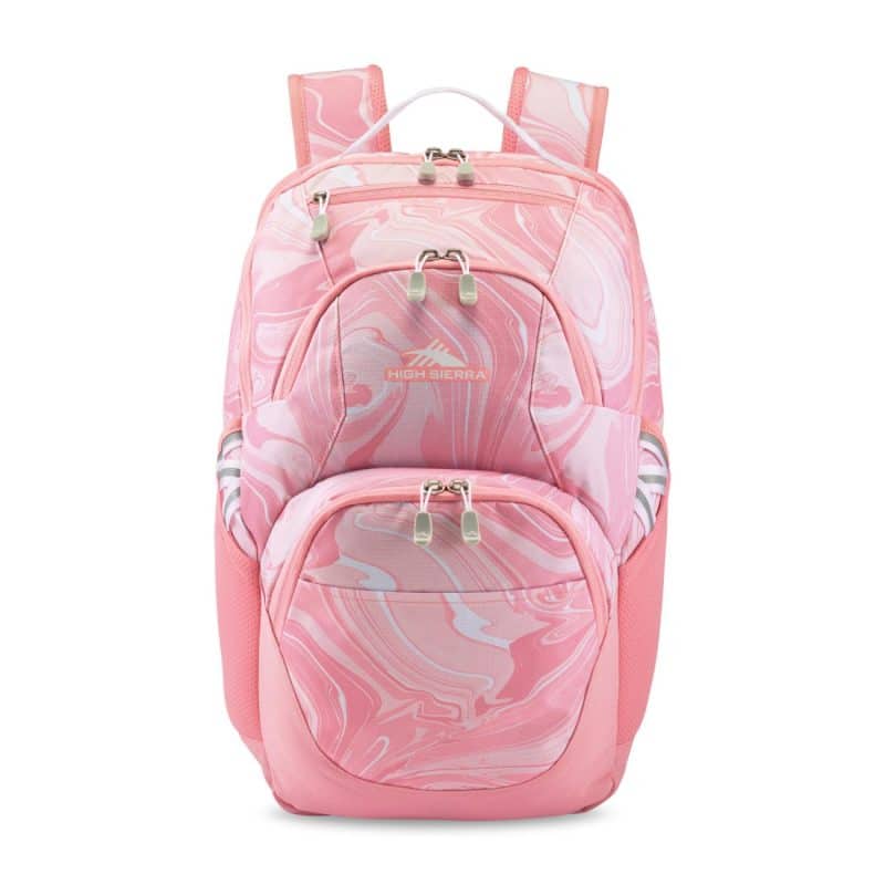 High Sierra® Swoop SG Laptop Backpack - Pink Marble-Bubblegum Pink - 1