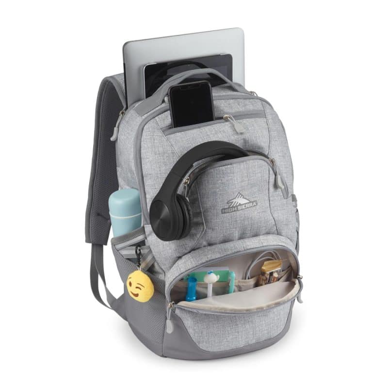 High Sierra® Swoop SG Laptop Backpack - Silver Heather - 3