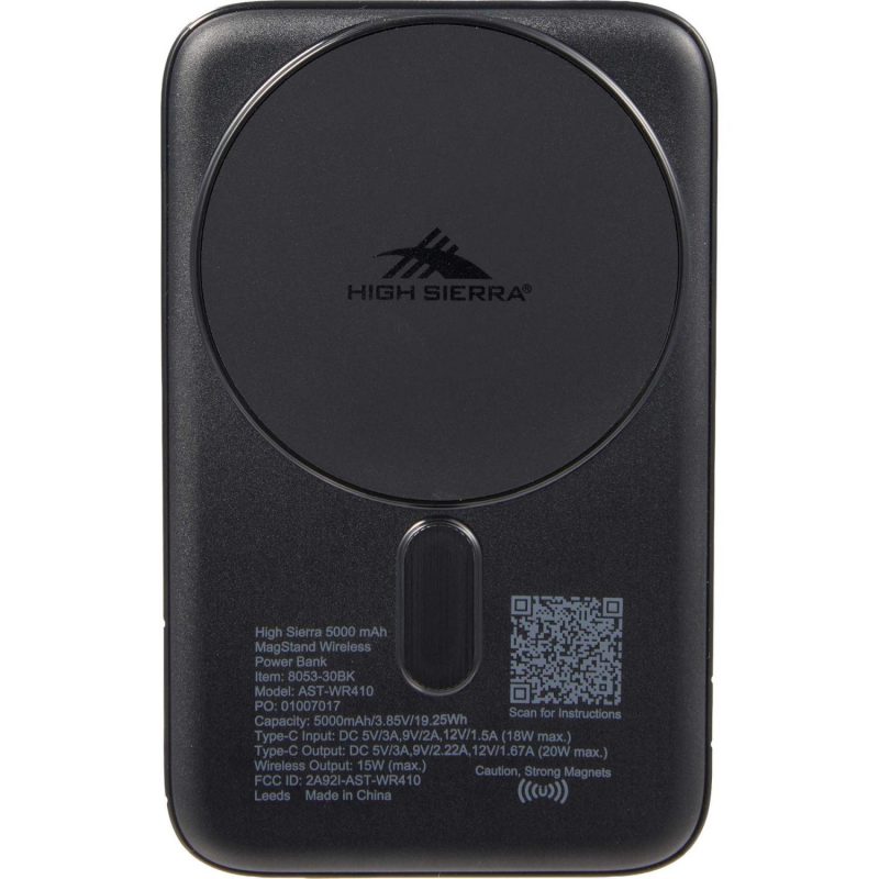 High Sierra 5000 mAh MagStand Wireless Power Bank - 8