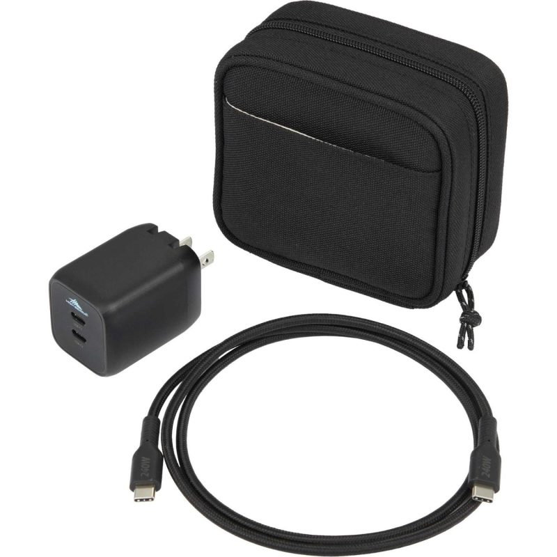 High Sierra 65W USB Wall Charger and Cable Kit - 6
