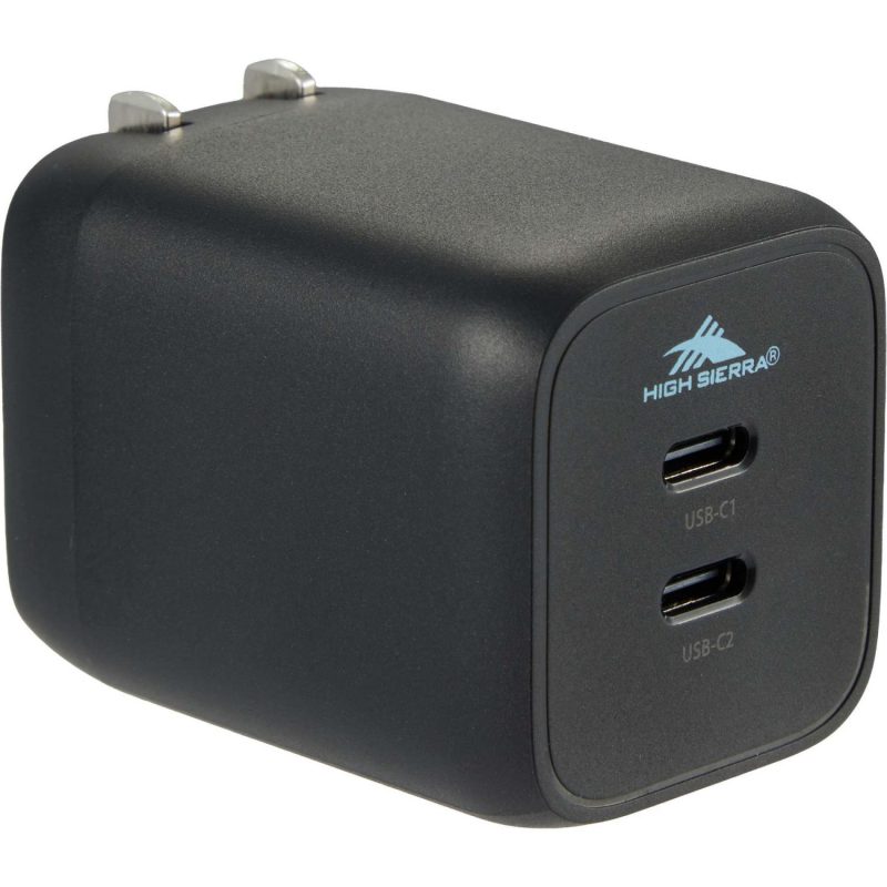 High Sierra 65W USB Wall Charger and Cable Kit - 9