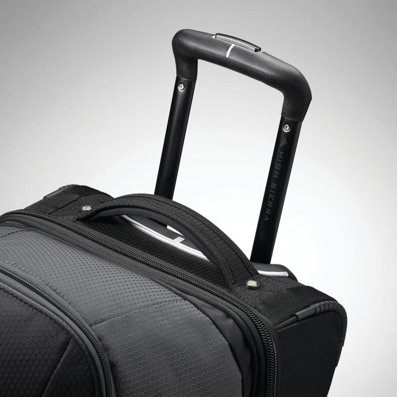 High Sierra Fairlead 28" Drop Bottom Wheeled Duffel - Mercury-Black - 4