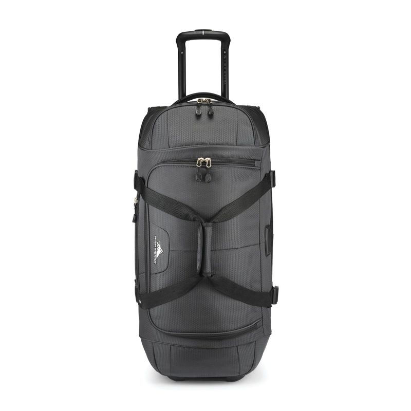 High Sierra Fairlead 28" Drop Bottom Wheeled Duffel - Mercury-Black - 7