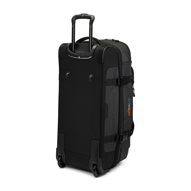 High Sierra Fairlead 28" Drop Bottom Wheeled Duffel - Mercury-Black - 8