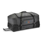 High Sierra Fairlead 34" Drop Bottom Wheeled Duffel - Mercury-Black