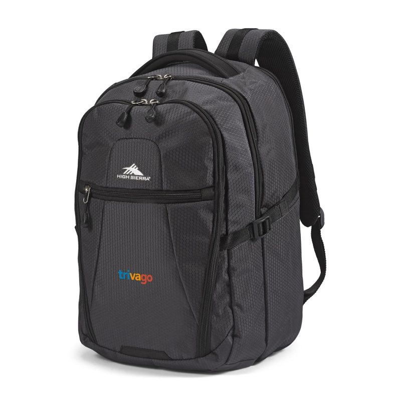 High Sierra Fairlead Laptop Backpack - Mercury-Black - 4