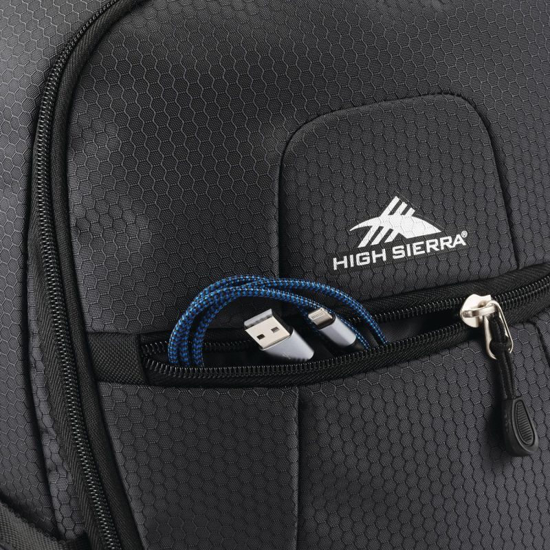 High Sierra Fairlead Laptop Backpack - Mercury-Black - 5