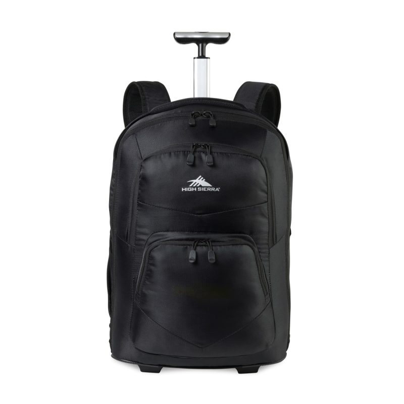 High Sierra Freewheel Pro Wheeled Backpack - Black - 1