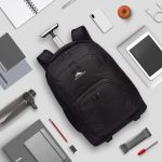 High Sierra Freewheel Pro Wheeled Backpack - Black - 7