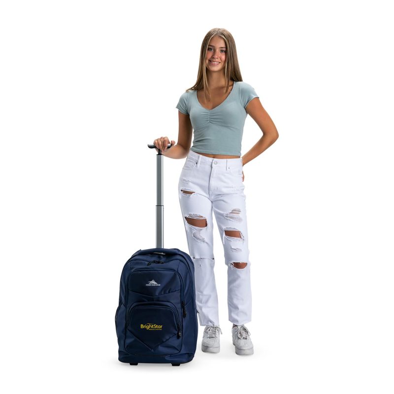 High Sierra Freewheel Pro Wheeled Backpack - True Navy - 5