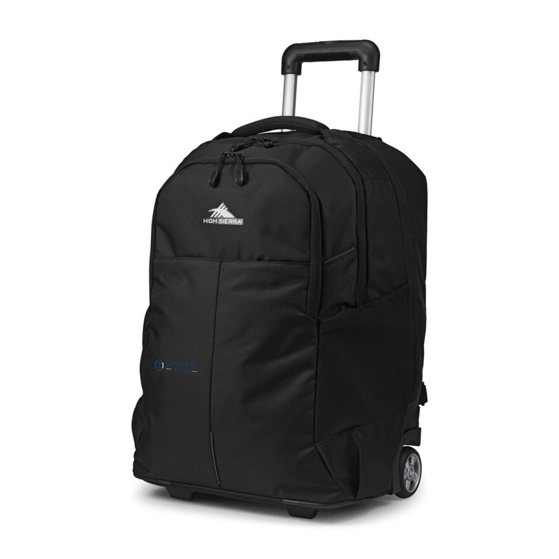 High Sierra Powerglide Pro Wheeled Backpack - Black - 7
