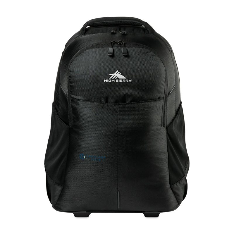 High Sierra Powerglide Pro Wheeled Backpack - Black