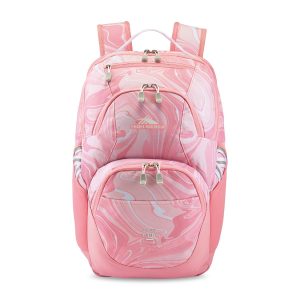 High Sierra Swoop SG Laptop Backpack - Pink Marble-Bubblegum Pink